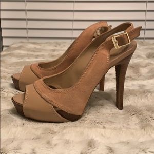 BCBGeneration Platform Sling Backs